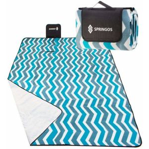 Picknickdeken - strandmat - 200x200 cm - golvend patroon