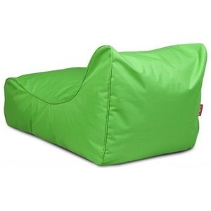 Luxe relax poef - groen - wasbare polyester hoes