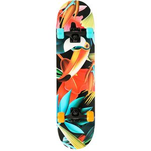 Skateboard - compleet - toekan design - 78 cm - 7.87 inch