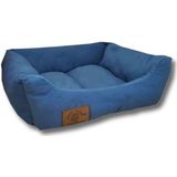 Hondenmand - S - kleine hond - 50 x 40 cm - blauw - hondenbed