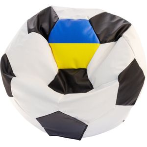 Voetbal zitzak - EURO 2024 - maat L - Ø 90 cm - Oekraine