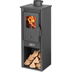 Houtkachel - vrijstaand - 8,0 kW - antraciet