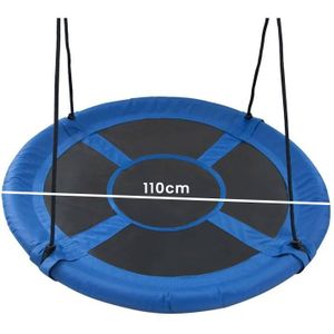 Nestschommel blauw 110 cm met touwen - tot 150 kg