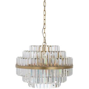 Richmond Hanglamp 'Desire' Crystal, kleur Brushed Gold