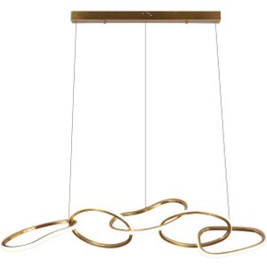 Richmond Hanglamp 'Flyn' LED 125cm, kleur Brushed Gold