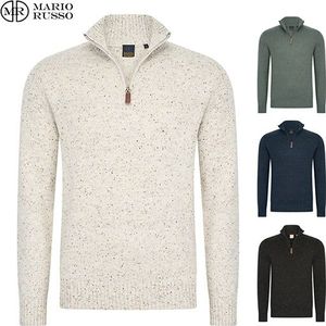 Mario Russo - Skipper - Heren Trui - Groen - Half Zip