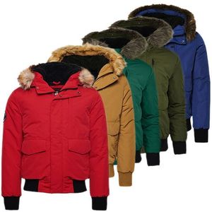 Superdry - Everest Bomber Jacket voor heren - Diverse kleuren - Winterjas - M  - Surplus Goods Olive