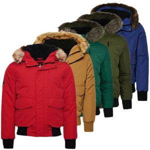 Superdry - Everest Bomber Jacket voor heren - Diverse kleuren - Winterjas - L  - Bottle Green