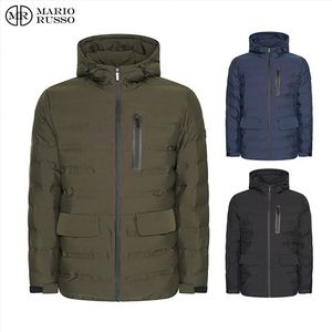 Mario Russo Padded Woven Jacket - Diverse kleuren - Zwart