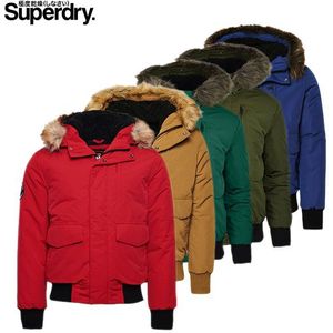 Superdry - Everest Bomber Jacket voor heren - Diverse kleuren - Winterjas - S  - Hike Red