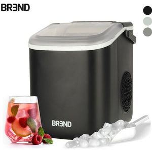 BREND BR-2213 IJsblokjesmachine met Schep - Draagbare IJsblokjesmaker – RVS