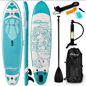 Physionics – Stand Up Paddle Board SUP Board – Complete Set - SUP-Board 305cm Mint Groen Nymph - Complete Set