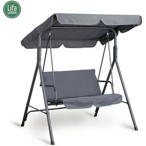 Lifa Garden Schommelbank - Antraciet - 140x110x153cm - Max belastbaar 220kg