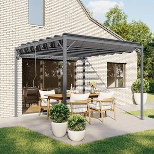 Intimo Garden Matt Pergola met Lamellen 3x3 m - Antraciet