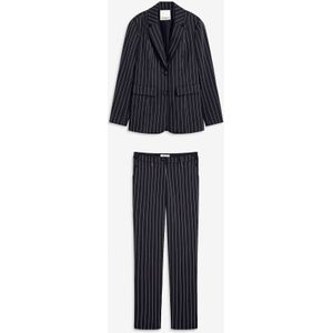 Damespak met krijtstrepen (2-dlg.)