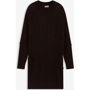 Gebreide jurk met kabelpatroon
