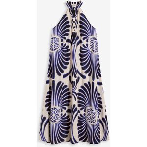 Wijde maxi jurk van vloeiende viscose