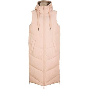 Reversibel bodywarmer van gerecycled polyester met capuchon