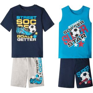Jongens T-shirt, tanktop en bermuda's (4-dlg. set)
