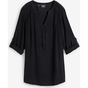 Tuniek met V-hals, lange mouw