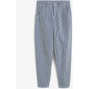 Barrel jeans met strepen, mid waist