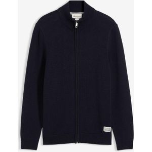 Vest met opstaande kraag en gerecycled katoen