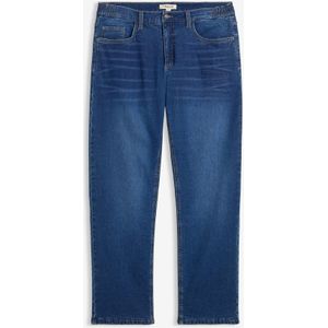 Relaxed fit stretch thermojeans met comfortband, straight