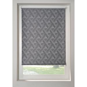 Verduisterend jacquard rolgordijn met een grafisch patroon