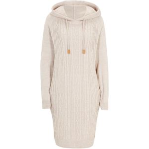 Gebreide Jurk - Met Capuchon - Kabelpatroon