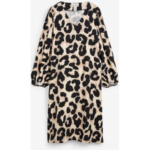 Midi jurk in een soepele viscose-mix