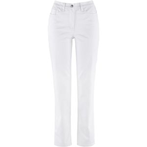Stretch broek met rechte pijpen, mid waist