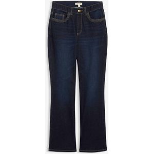 Straight jeans high waist met zakdetails