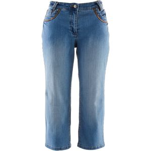 Slim fit jeans van katoen, mid waist