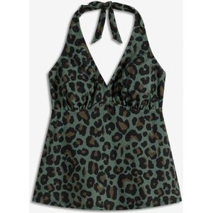 Halter tankinitop met V-hals