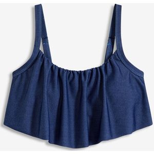 Bralette bikinitop in jeanslook