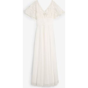 2-in-1 Trouwjurk - Wit - A-lijn - Met Discrete Borstvoedingsfunctie