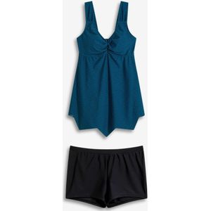 Lange tankini (2-dlg. set) met zigzagzoom