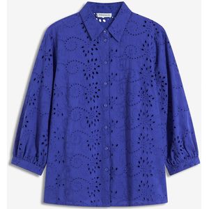 Blouse met broderie anglaise