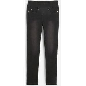 Slim jeans met mid waist, cropped