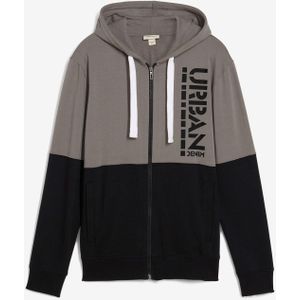 Sweatvest met capuchon van biologisch katoen