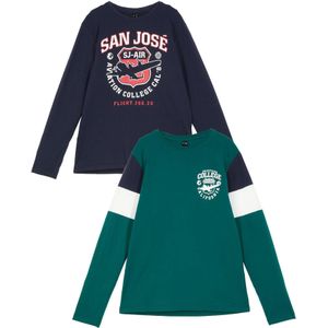 Jongens longsleeve (set van 2) van biologisch katoen