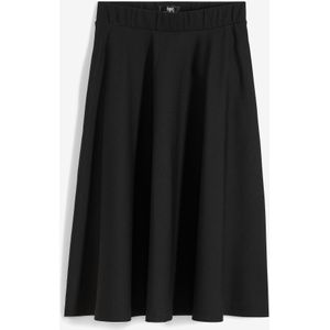Midi rok van viscoseblend, knielengte