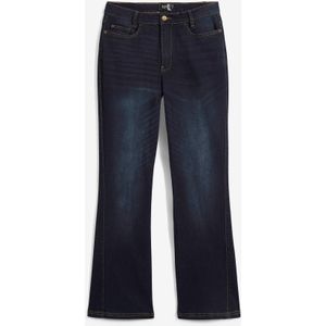 High-waist jeans met comfortband, bootcut