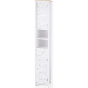 Hoge smalle kast met ornament