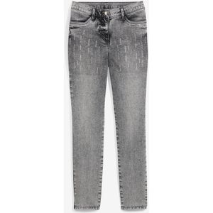 Slim fit jeans met stras