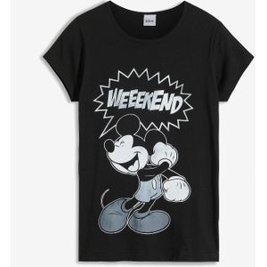 Shirt met Mickey Mouse print