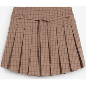 Korte broekrok met stolpplooien