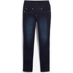 Straight jeans mid waist, super stretch met comfortband