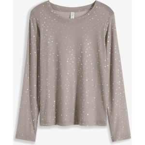 Longsleeve van glazend mesh