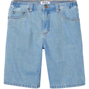 Jeans bermuda met elastiek opzij, classic fit